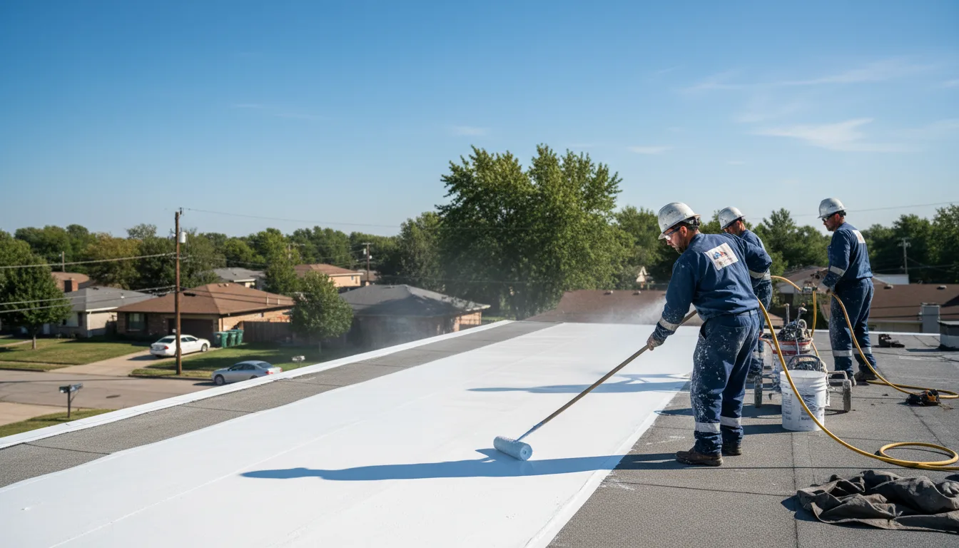 Commercial roof coating in Chesterfield, VA near me